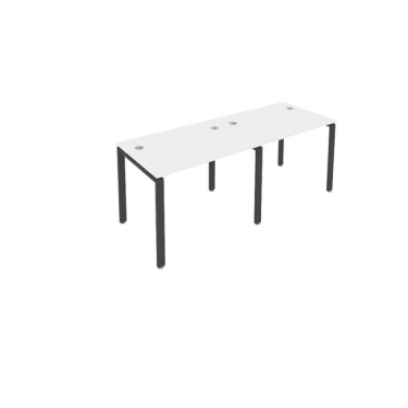 Рабочая станция на 2 раб.места Рива Metal System Б.СМ-2.1 Белый/Антрацит