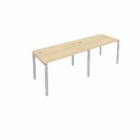 Рабочая станция на 2 раб.места Рива Metal System Б.СМ-2.2 Акация/Серый