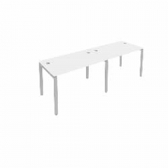 Рабочая станция на 2 раб.места Рива Metal System Б.СМ-2.2 Белый/Серый