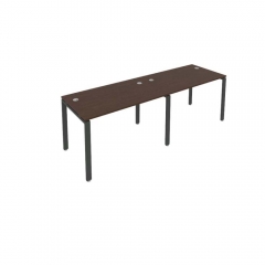 Рабочая станция на 2 раб.места Рива Metal System Б.СМ-2.2 Венге/Антрацит