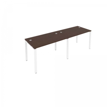 Рабочая станция на 2 раб.места Рива Metal System Б.СМ-2.2 Венге/Белый