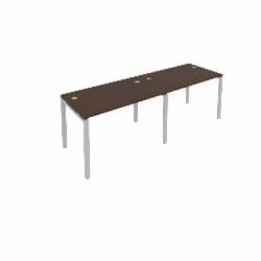 Рабочая станция на 2 раб.места Рива Metal System Б.СМ-2.2 Венге/Серый