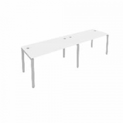 Рабочая станция на 2 раб.места Рива Metal System Б.СМ-2.3 Белый/Серый
