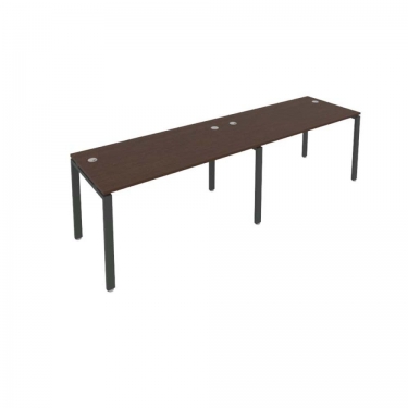 Рабочая станция на 2 раб.места Рива Metal System Б.СМ-2.3 Венге/Антрацит