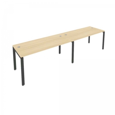 Рабочая станция на 2 раб.места Рива Metal System Б.СМ-2.4 Акация/Антрацит