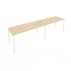 Рабочая станция на 2 раб.места Рива Metal System Б.СМ-2.4 Акация/Белый