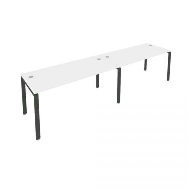 Рабочая станция на 2 раб.места Рива Metal System Б.СМ-2.4 Белый/Антрацит