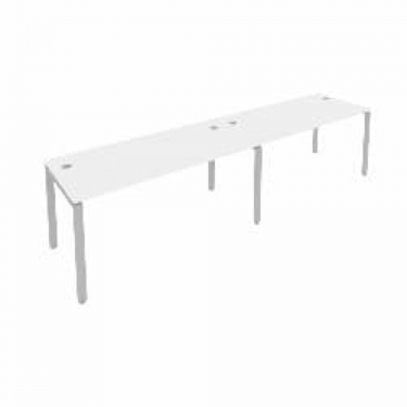 Рабочая станция на 2 раб.места Рива Metal System Б.СМ-2.4 Белый/Серый