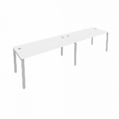 Рабочая станция на 2 раб.места Рива Metal System Б.СМ-2.4 Белый/Серый