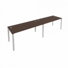Рабочая станция на 2 раб.места Рива Metal System Б.СМ-2.4 Венге/Серый