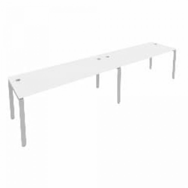 Рабочая станция на 2 раб.места Рива Metal System Б.СМ-2.5 Белый/Серый