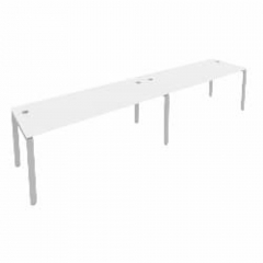 Рабочая станция на 2 раб.места Рива Metal System Б.СМ-2.5 Белый/Серый