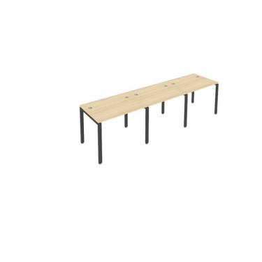 Рабочая станция на 3 раб.места Рива Metal System Б.СМ-3.1 Акация/Антрацит