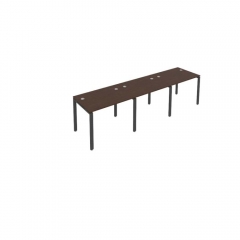 Рабочая станция на 3 раб.места Рива Metal System Б.СМ-3.1 Венге/Антрацит
