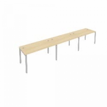 Рабочая станция на 3 раб.места Рива Metal System Б.СМ-3.3 Акация/Серый