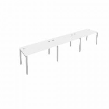 Рабочая станция на 3 раб.места Рива Metal System Б.СМ-3.3 Белый/Серый