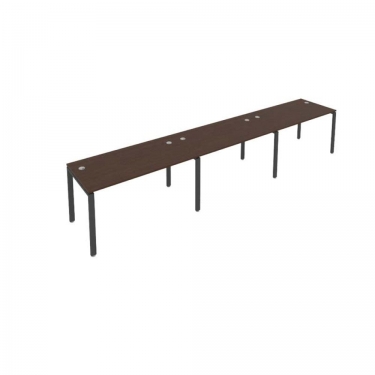 Рабочая станция на 3 раб.места Рива Metal System Б.СМ-3.3 Венге/Антрацит