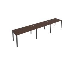 Рабочая станция на 3 раб.места Рива Metal System Б.СМ-3.3 Венге/Антрацит