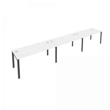 Рабочая станция на 3 раб.места Рива Metal System Б.СМ-3.4 Белый/Антрацит