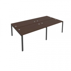 Рабочая станция на 4 раб.места Рива Metal System Б.СМ-4.3 Венге/Антрацит