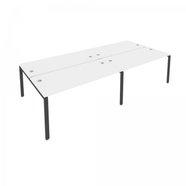 Рабочая станция на 4 раб.места Рива Metal System Б.СМ-4.4 Белый/Антрацит