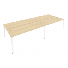 Рабочая станция на 4 раб.места Рива Metal System Б.СМ-4.5 Акация/Белый