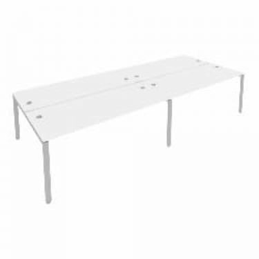 Рабочая станция на 4 раб.места Рива Metal System Б.СМ-4.5 Белый/Серый