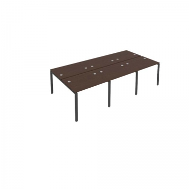 Рабочая станция на 6 раб.места Рива Metal System Б.СМ-6.1 Венге/Антрацит