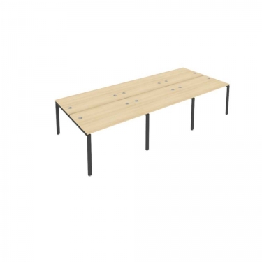 Рабочая станция на 6 раб.места Рива Metal System Б.СМ-6.2 Акация/Антрацит