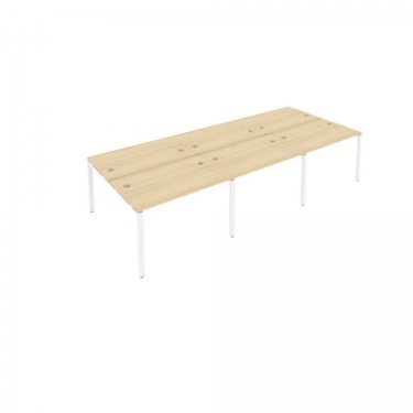Рабочая станция на 6 раб.места Рива Metal System Б.СМ-6.2 Акация/Белый