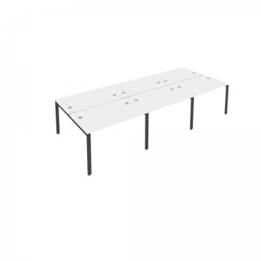 Рабочая станция на 6 раб.места Рива Metal System Б.СМ-6.2 Белый/Антрацит