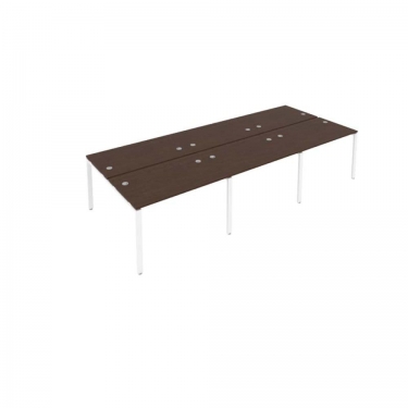 Рабочая станция на 6 раб.места Рива Metal System Б.СМ-6.2 Венге/Белый