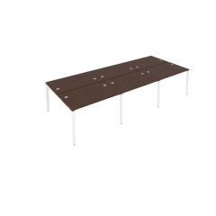 Рабочая станция на 6 раб.места Рива Metal System Б.СМ-6.2 Венге/Белый