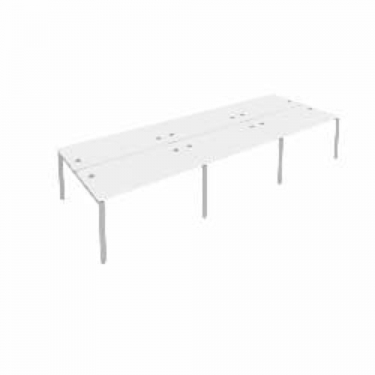 Рабочая станция на 6 раб.места Рива Metal System Б.СМ-6.3 Белый/Серый