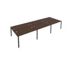 Рабочая станция на 6 раб.места Рива Metal System Б.СМ-6.3 Венге/Антрацит