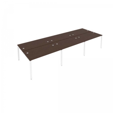 Рабочая станция на 6 раб.места Рива Metal System Б.СМ-6.3 Венге/Белый