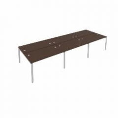 Рабочая станция на 6 раб.места Рива Metal System Б.СМ-6.3 Венге/Серый