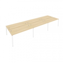 Рабочая станция на 6 раб.места Рива Metal System Б.СМ-6.4 Акация/Белый