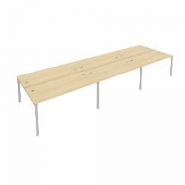 Рабочая станция на 6 раб.места Рива Metal System Б.СМ-6.4 Акация/Серый