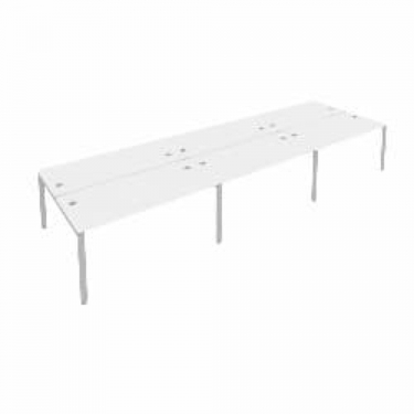 Рабочая станция на 6 раб.места Рива Metal System Б.СМ-6.4 Белый/Серый