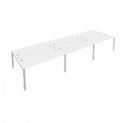 Рабочая станция на 6 раб.места Рива Metal System Б.СМ-6.4 Белый/Серый