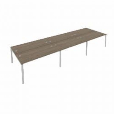 Рабочая станция на 6 раб.места Рива Metal System Б.СМ-6.4 Вяз/Серый