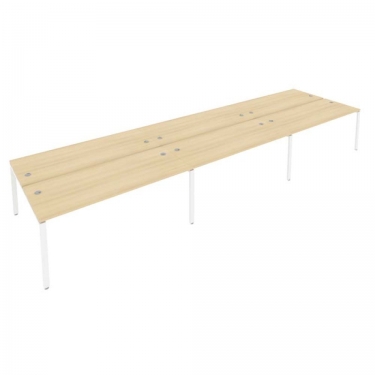Рабочая станция на 6 раб.места Рива Metal System Б.СМ-6.5 Акация/Белый