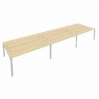 Рабочая станция на 6 раб.места Рива Metal System Б.СМ-6.5 Акация/Серый