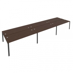 Рабочая станция на 6 раб.места Рива Metal System Б.СМ-6.5 Венге/Антрацит