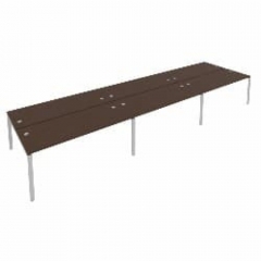 Рабочая станция на 6 раб.места Рива Metal System Б.СМ-6.5 Венге/Серый