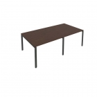 Переговорный стол 2 столешницы Рива Metal System Б.ПРГ-2.2 Вяз/Антрацит