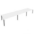 Переговорный стол 3 столешницы Рива Metal System Б.ПРГ-3.5 Белый/Антрацит