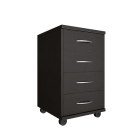 Тумба подкатная 4 ящика, с замком Рива Riva А.ТМ-4F Венге Цаво