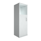 Шкаф средний узкий левый Рива Riva А.СУ-2.2 Л Венге/Металлик